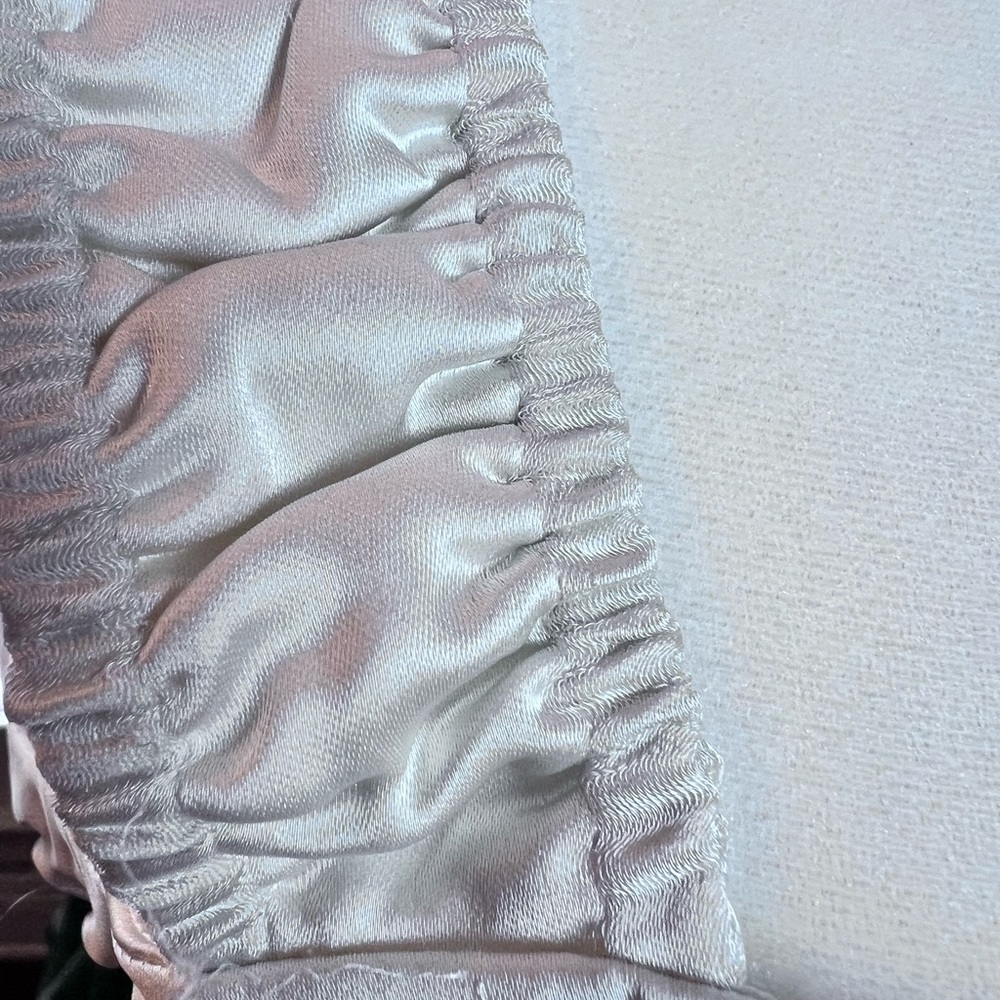 Forever 21 Floral Lace-Up Corset  M Cream and Pink Y2K Coquette Fairygoth Satin - Picture 9 of 9